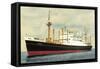 Hapag, Totalansicht Vom Dampfschiff M.V. Noordam-null-Framed Stretched Canvas
