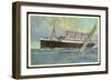 Hapag, United American Lines, Dampfer Resolute-null-Framed Giclee Print