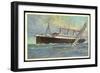 Hapag, United American Lines, Dampfer Resolute-null-Framed Giclee Print