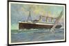 Hapag, United American Lines, Dampfer Resolute-null-Mounted Giclee Print