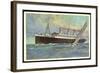 Hapag, United American Lines, Dampfer Resolute-null-Framed Giclee Print