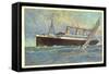 Hapag, United American Lines, Dampfer Resolute-null-Framed Stretched Canvas