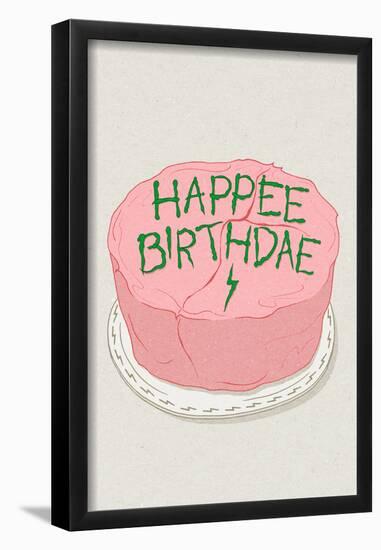 Happee Birthdae-null-Framed Poster