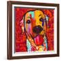 Happiest Lab!-Evangeline Taylor-Framed Art Print