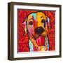 Happiest Lab!-Evangeline Taylor-Framed Art Print