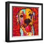 Happiest Lab!-Evangeline Taylor-Framed Art Print