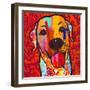 Happiest Lab!-Evangeline Taylor-Framed Art Print