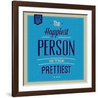 Happiest Person 1-Lorand Okos-Framed Art Print