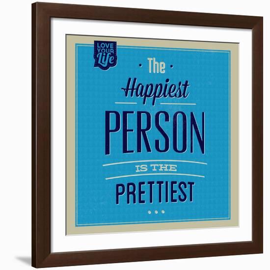 Happiest Person 1-Lorand Okos-Framed Art Print