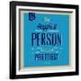 Happiest Person 1-Lorand Okos-Framed Art Print