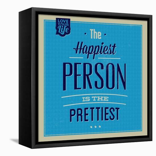 Happiest Person 1-Lorand Okos-Framed Stretched Canvas