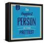 Happiest Person 1-Lorand Okos-Framed Stretched Canvas