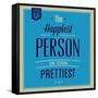 Happiest Person 1-Lorand Okos-Framed Stretched Canvas