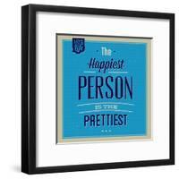 Happiest Person 1-Lorand Okos-Framed Art Print