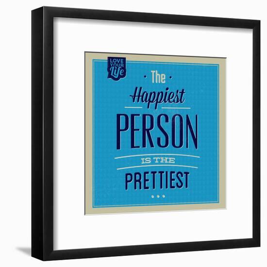 Happiest Person 1-Lorand Okos-Framed Art Print