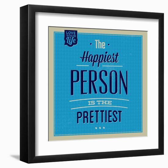 Happiest Person 1-Lorand Okos-Framed Art Print