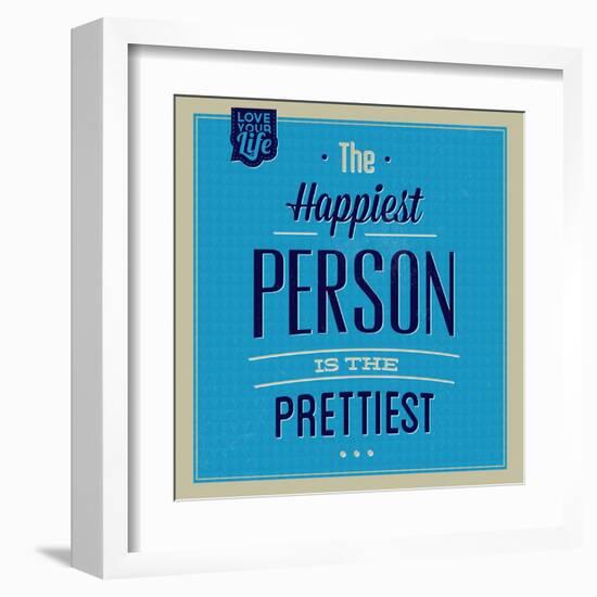 Happiest Person 1-Lorand Okos-Framed Art Print