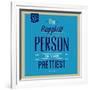 Happiest Person 1-Lorand Okos-Framed Art Print