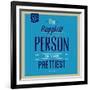 Happiest Person 1-Lorand Okos-Framed Art Print