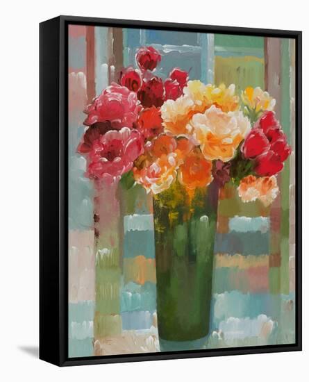 Happily a-Bloom-Hooshang Khorasani-Framed Stretched Canvas