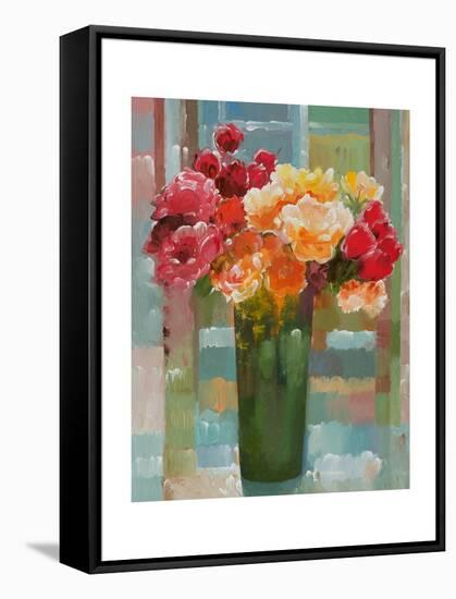 Happily a-Bloom-Hooshang Khorasani-Framed Stretched Canvas