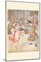 Happily the King Danced with the Queen of Hearts-Randolph Caldecott-Mounted Art Print