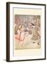 Happily the King Danced with the Queen of Hearts-Randolph Caldecott-Framed Art Print
