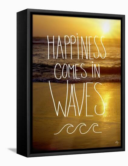Happiness in Waves-Kimberly Glover-Framed Stretched Canvas
