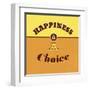 Happiness Is a Choice 1-Lorand Okos-Framed Art Print