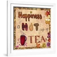 Happiness Is a Hot Cup of Tea-Megan Aroon Duncanson-Framed Giclee Print