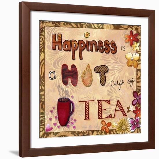 Happiness Is a Hot Cup of Tea-Megan Aroon Duncanson-Framed Giclee Print