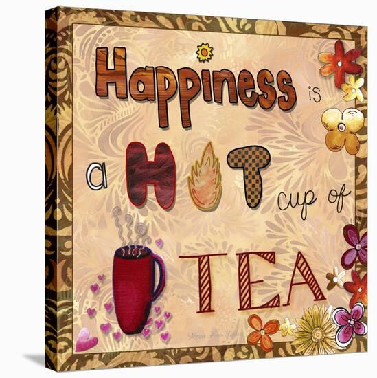 Happiness Is a Hot Cup of Tea-Megan Aroon Duncanson-Stretched Canvas