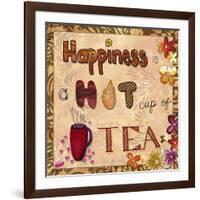 Happiness Is a Hot Cup of Tea-Megan Aroon Duncanson-Framed Giclee Print