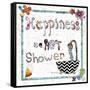 Happiness Is a Hot Shower-Megan Aroon Duncanson-Framed Stretched Canvas