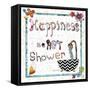 Happiness Is a Hot Shower-Megan Aroon Duncanson-Framed Stretched Canvas