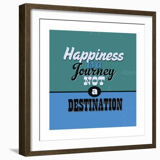 Happiness Is a Journey Not a Destination 1-Lorand Okos-Framed Premium Giclee Print