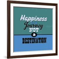 Happiness Is a Journey Not a Destination 1-Lorand Okos-Framed Art Print