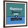 Happiness Is a Journey Not a Destination 1-Lorand Okos-Framed Premium Giclee Print