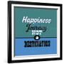 Happiness Is a Journey Not a Destination 1-Lorand Okos-Framed Premium Giclee Print