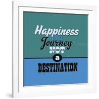 Happiness Is a Journey Not a Destination 1-Lorand Okos-Framed Art Print