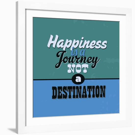 Happiness Is a Journey Not a Destination 1-Lorand Okos-Framed Art Print