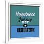 Happiness Is a Journey Not a Destination 1-Lorand Okos-Framed Art Print