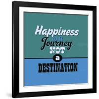 Happiness Is a Journey Not a Destination 1-Lorand Okos-Framed Art Print