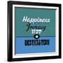 Happiness Is a Journey Not a Destination 1-Lorand Okos-Framed Art Print