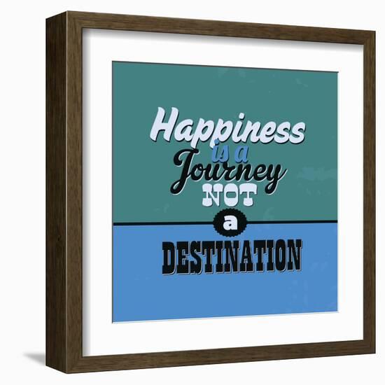 Happiness Is a Journey Not a Destination 1-Lorand Okos-Framed Art Print