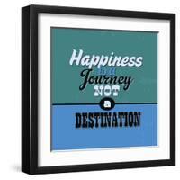 Happiness Is a Journey Not a Destination 1-Lorand Okos-Framed Art Print