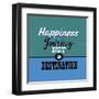 Happiness Is a Journey Not a Destination 1-Lorand Okos-Framed Art Print