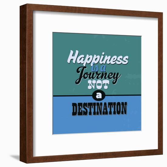 Happiness Is a Journey Not a Destination 1-Lorand Okos-Framed Art Print