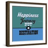 Happiness Is a Journey Not a Destination 1-Lorand Okos-Framed Art Print