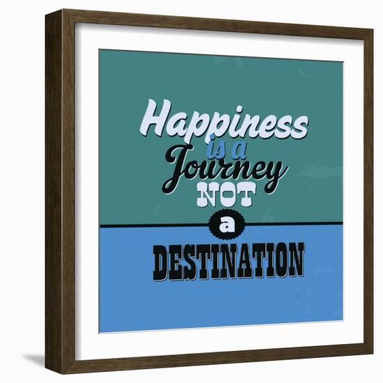 Happiness Is a Journey Not a Destination 1-Lorand Okos-Framed Art Print